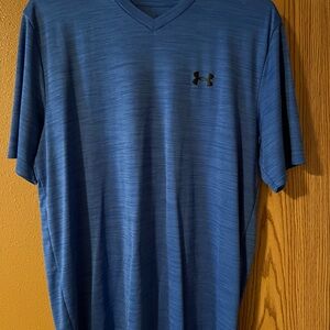 Under Armour Men's Blue V-Neck Shirt